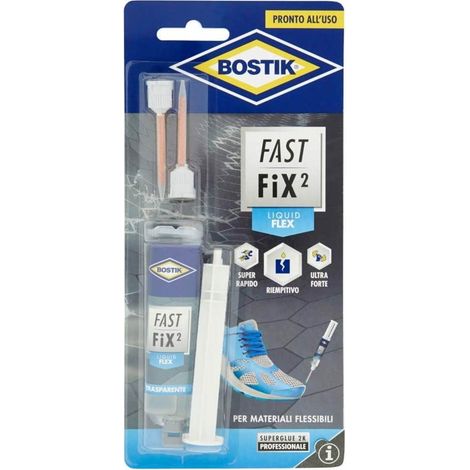 Pegamento transparente Bostik Fast Fix2 Liquid Flex 10 gramos
