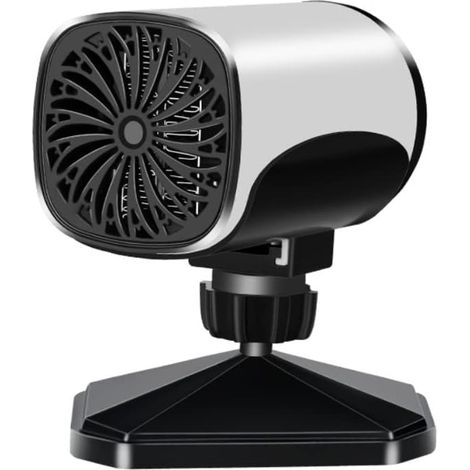 Mini ventilateur portable pour pare-brise de voiture 12V 150 W, Chauffage et refroidissement rapides, Avec ventouse