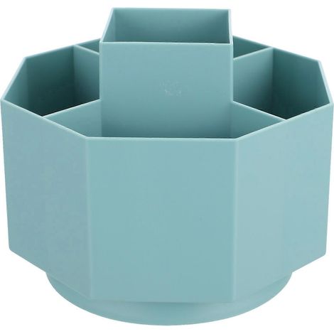 Organisateur de bureau pour crayons, porte-stylos, boîte de rangement pour bureau-14x13cm-Blue