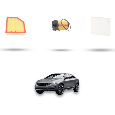 Kit tagliando 3 filtri compatibile con Volvo S60 II V60 Cross Country 1.5 T3 112kw dal 2015 (1/5)
