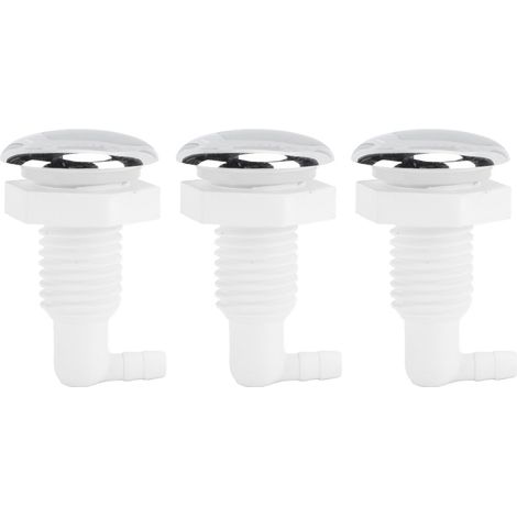 Lot de 3 buses de bain moussant en PVC, idéales pour les piscines, les baignoires de massage et les spas. Diamètre extérieur du joint : 5 mm / 0,2 pouce. (1/5)