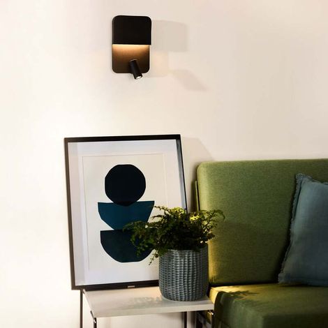 [GEBRAUCHT] B-Ware Lucide LED-Wandleuchte Boxer Wandleuchte schwarz Wandlicht Bilderleuchte Spot (1/2)