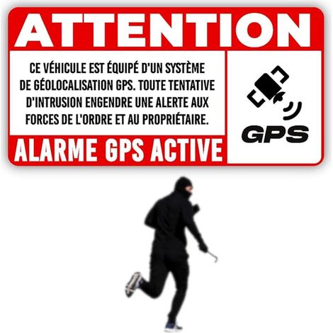 Anti-Theft Car and Motorcycle Stickers, GPS and Active Alarm (1/3)