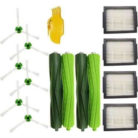 Pièces de rechange pour brosses série iRobot Roomba i7 i7 + / i7 Plus E5 E6 E7 - iRobot - Modèle ajusté - Vert (1/4)