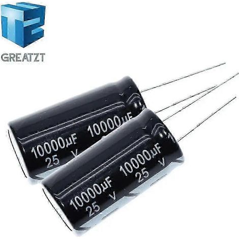 Condensateur électrolytique en aluminium 25 V 10 000 µF, à insertion radiale, 18 x 35 mm, 105 (1/5)