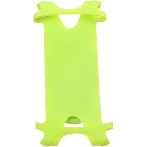 Support téléphone vélo antidérapant et anti-chute avec fixation guidon en silicone (Vert) (1/5)