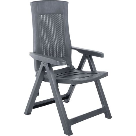 Maison Exclusive - Verstellbare Gartenstühle 2 Stk. Kunststoff An