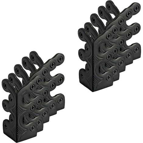 protections d angle de plinthe en laiton massif noires (1/5)