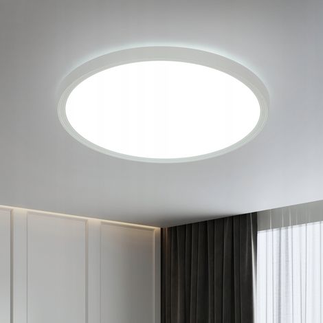 Goeco Plafoniera LED Ultra-sottile a Tripla Protezione Rotonda 30 cm Bianca – Luce Bianca 24W 220V (1/5)