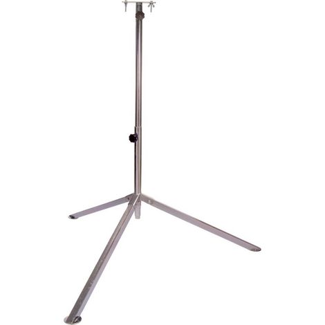 As-Schwabe 46750 - Treppiede Professionale Per Riflettore Alogeno, Superficie Zincata, Regolabile In Altezza Fino A 2,60 M, Halogen
