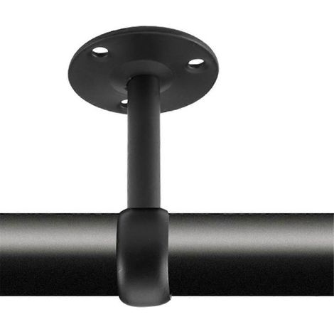 Support de tringle à rideaux au plafond pour tringle de 3,2 cm (8 pièces, noir) (1/5)
