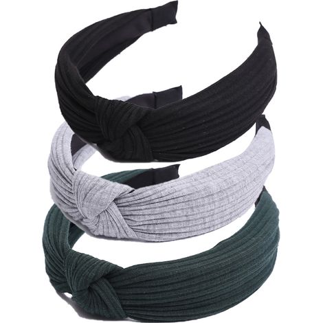 Bandeau Nœud Pour Femme - Tissu Doux Et Élastique - Sport Et Quotidien - Lot De 3 Couleurs