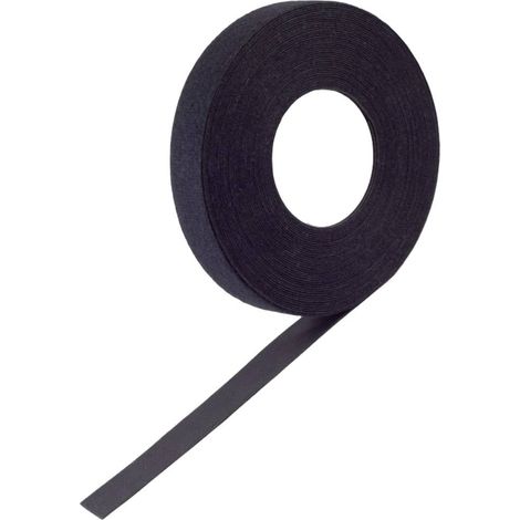 BKL Electronic PRO Bande auto-agrippante tête de champignon (L x l) 10 m x 16 mm noir 1 pc(s)