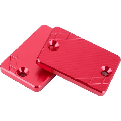 Lot de 2 bouchons de réservoir de liquide de frein avant et arrière compatibles avec Honda CB300F, CBR500R, CB500F et CB500X (rouge). (1/5)