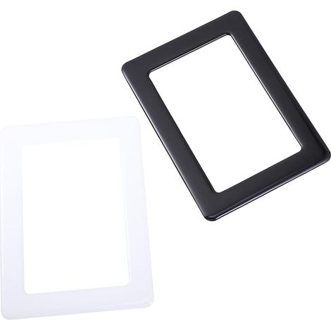 Cadre Photo Magnétique Blanc en Pvc pour Réfrigérateur, Lot de 2 Pièces, Porte-photo Créatif et Simple, Décoration Murale Élégante Maison (1/5)