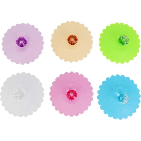 Lebensmittelechte runde Deckel (6er-Set) mit Silikondichtung, 6 Farben – Spitze (1/5)