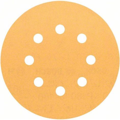 5 Disques abrasifs C470 BOSCH pour ponceuses excentriques Ø 125 mm Best for Wood and Paint 8 trous
