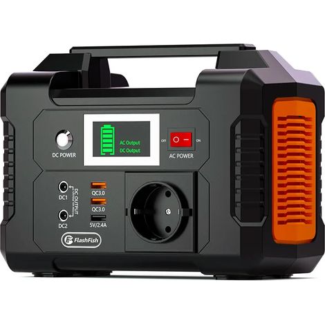 FlashFish 200W/40800mAh Power station E200(250W Peak) Ternary lithium battery-Backup mit AC-Ausgang, Outdoor portable mobile electricity , Solargenerator für Camping im Freien