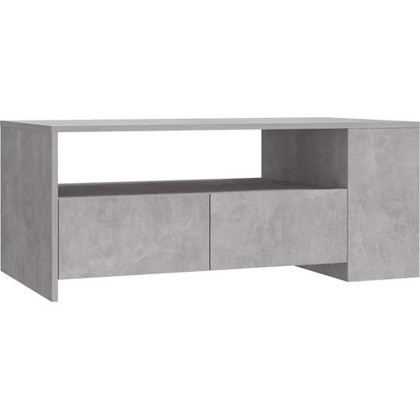 Maison Exclusive - Tavolino Salotto Grigio Cemento 102x55x42 cm Legno Compensato