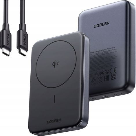 UGREEN Magnetische induktive Powerbank 10000mAh MagSafe 30W + Kabel 1 Stück. (1/5)