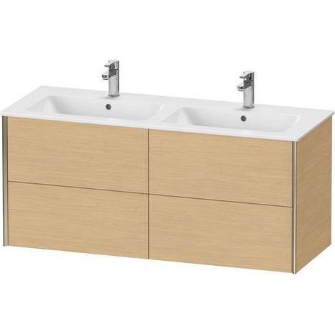 Support de lavabo sous plan XVIU 560x1280x480mm Prof. noir mat supermat