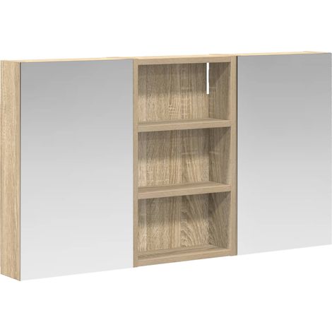 Maison Exclusive - Badezimmerschrank-Set 3 pcs 90 x 10,5 x 50 cm