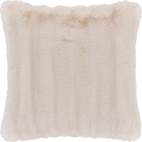 Cuscino Galena in pelliccia sintetica bianco panna 45×45 cm (1/5)