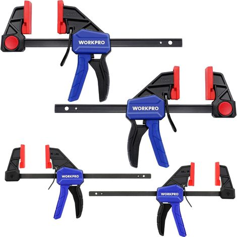 4 Serre-Joint - Accessoire de Serrage - Libération Rapide - Pour Bois et Métal - Usage DIY - Bleu Rouge Noir - 150x120 cm (1/5)