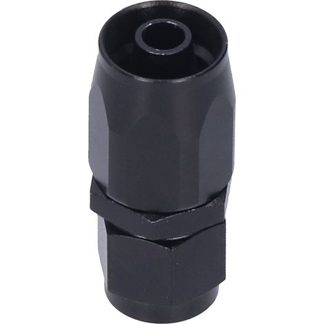 Raccord d'adaptateur de carburant AN6 6AN AN-6 en aluminium pour tuyau d'huile et gaz, embout droit pivotant noir (1/5)