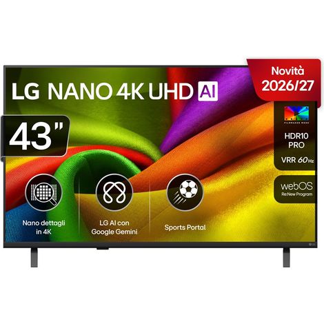 Smart TV 43" NANO 4K AI 43NU850B6LA (1/3)