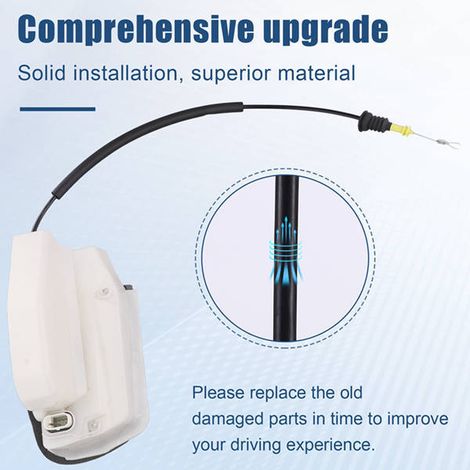 1. Specifications: Rear right Color: See image Material: Plastic Door lock actuator Door lock--DTEKGAZ