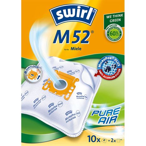 Swirl M 52 EcoPor Plus per aspirapolvere Miele, 10 sacchetti (1/5)