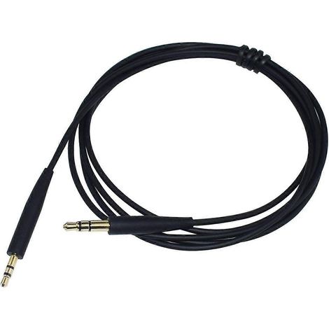 Câble audio Soundtrue 3,5 mm vers 2,5 mm pour casque QC35, QC25, QC35 II et QC45. Câble d'enregistrement portable, noir. (1/5)