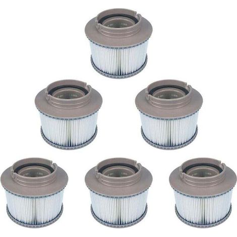 Juego de 6 filtros de repuesto para spa MSPA FD2089, bomba de cartucho de filtro para todos los spas MSPA actuales - Crezuo