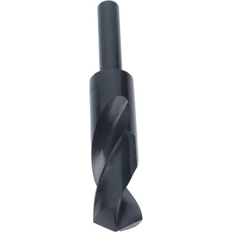 Mèche à tarauder HSS à tige réduite 1/2 pouce, outil de perçage droit 24.5mm noir (1/5)