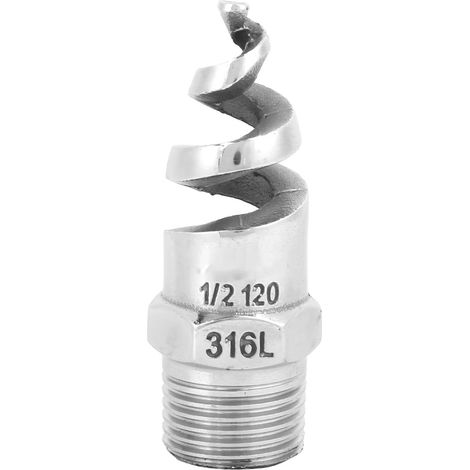 Buse d'arrosage spirale SPJT en acier inoxydable 316L, filetage mâle, anti-bouchage, pour système d'irrigation (G1/2 DN15) (1/5)