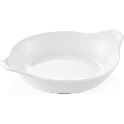 Plat à gratin ovale blanc Ø 17,5 cm avec poignées lot de 6 - Was Germany (1/2)