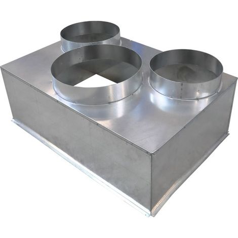 Plenum acier pour grille de soufflage 600x400mm - Baillindustrie