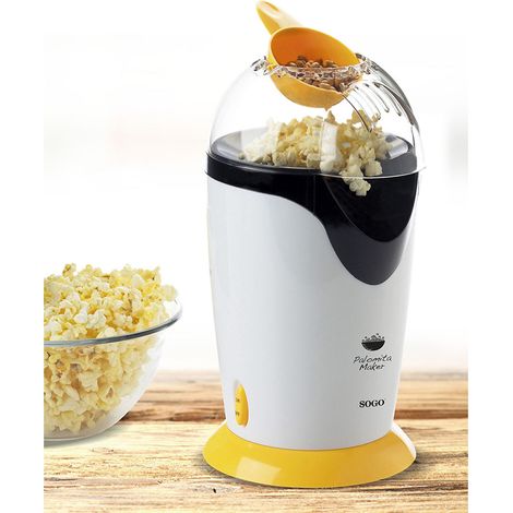 machine à popcorn sogo pal-ss-11320 1200W sans huile facile à utiliser