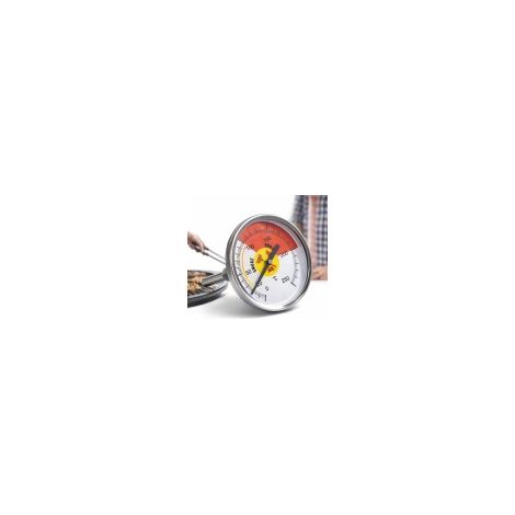 Termometro per barbecue, adatto per griglie affumicatrici, in acciaio inox con filettatura, intervallo di misurazione 0-250℃. (1/4)