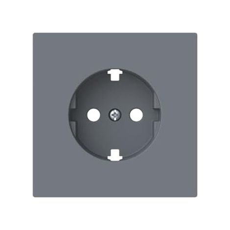 Tapa enchufe schuko Serie Alba de Niessen Gris