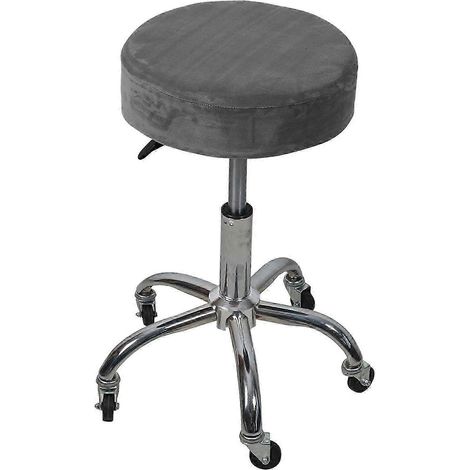 Housse de rechange universelle pour tabouret, housse anti-poussière, housse de coussin de siège-Gray (1/5)
