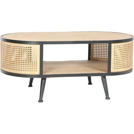 Table basse en cannage métallique HAAG (1/2)