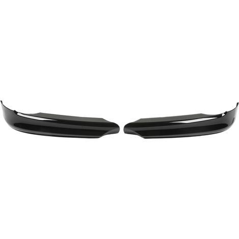Paire de lèvres de bouclier avant spoiler lisse aérodynamique pour BMW Série 3 E90 Berline Pre‑LCI 2005‑2008 Noir Brillant (1/5)