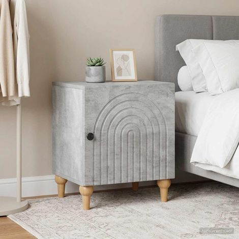 vidaXL Bedside Cabinet 2 pcs Concrete Grey 43 x 34.5 x 50 cm (1/5)