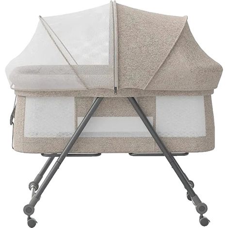Lit portable, roues silencieuses, mode bascule, Confort Khaki-Bravo (1/2)