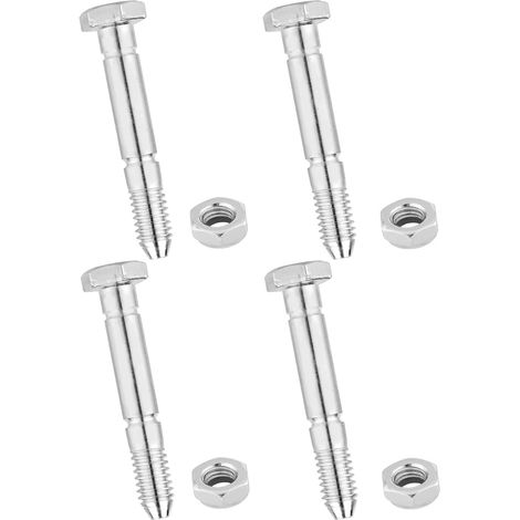 4 Packs 51001500 Snow Blower Shear Bolts and Nuts Shear Nuts Snow Blower Shear Bolts for Snow Blower Parts (1/5)