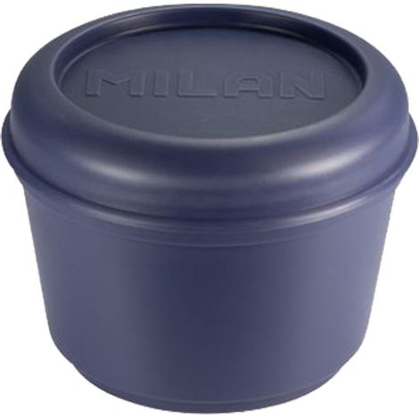 Recipiente para alimentos hermético redondo 0,25l, tapa azul milan (1/2)
