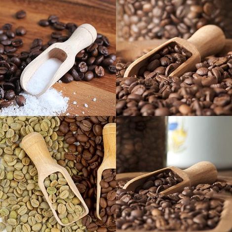 Mini-Salz und Gewürzlöffel aus Holz geeignet für Süßigkeitenpulver Waschmittel Babylöffel-Set Teelöffel aus Holz für Badesalz und Gewürze 10 (1/4)