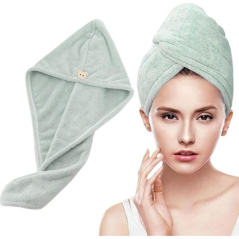 10 asciugamani in microfibra super assorbenti per capelli ricci, asciugamani in microfibra per capelli, asciugamani ultra assorbenti per capelli ricci o lunghi